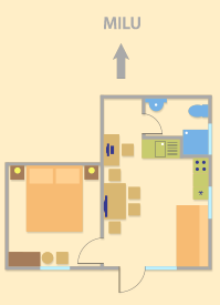 načrt apartmaja 2